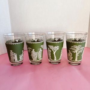 Vintage  Jeanette Hellenic glasses (set of 4)